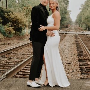 white prom dress